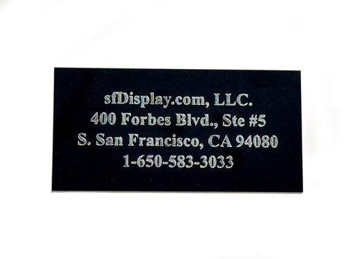 4x2 Engraving Plate with 4 lines of text