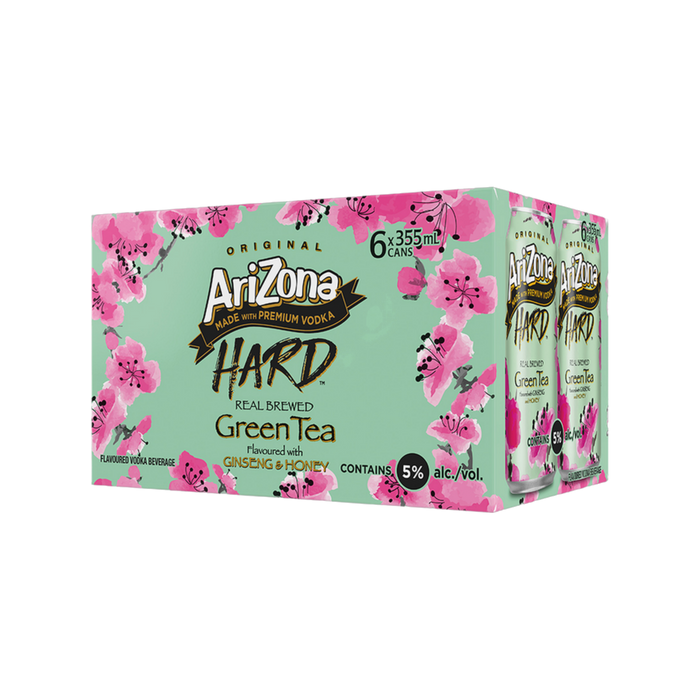Arizona Spiked Green Tea 6pk — Cooler