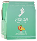 Barefoot Spritzer Moscato White Wine, California, 4 Pack, 4 Single Serve 250ml Cans
