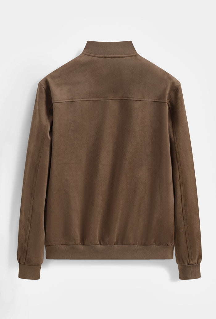 Blouson Bomber Homme Simili Daim