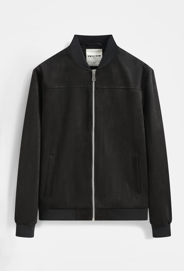 Blouson Bomber Homme Simili Daim