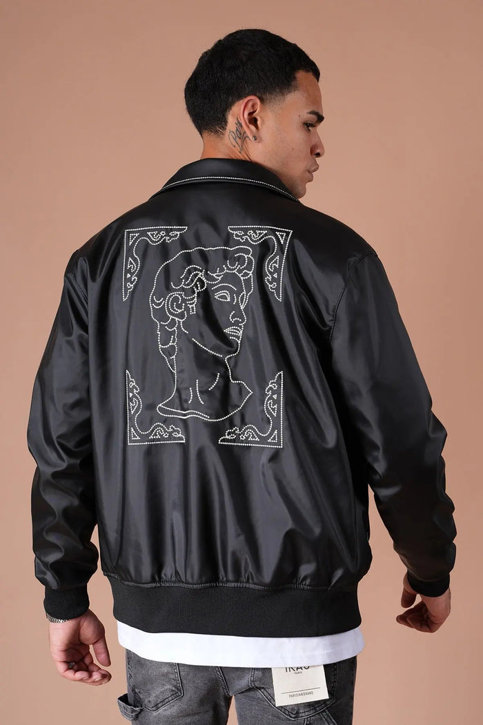 Blouson Ikao Noir Strass bonhomme