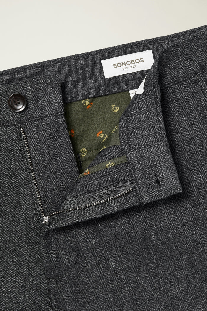 Brushed Herringbone Chino
