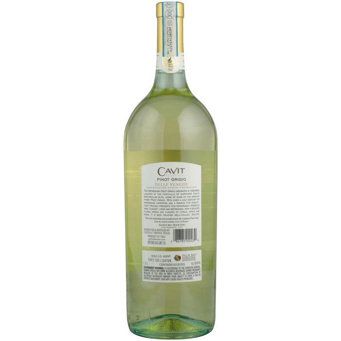 Cavit Pinot Grigio White Wine Italy, 1.5 L Bottle