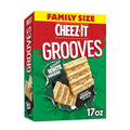 Cheez-It Grooves Sharp White Cheddar Crunchy Cheese Crackers, 17 oz