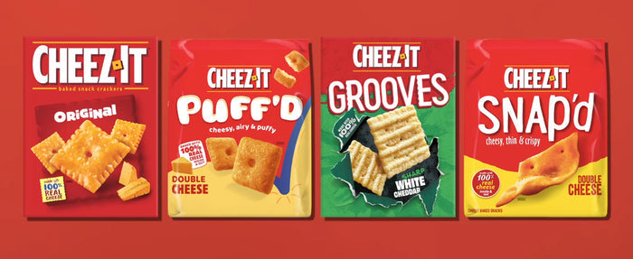 Cheez-It Grooves Sharp White Cheddar Crunchy Cheese Crackers, 17 oz