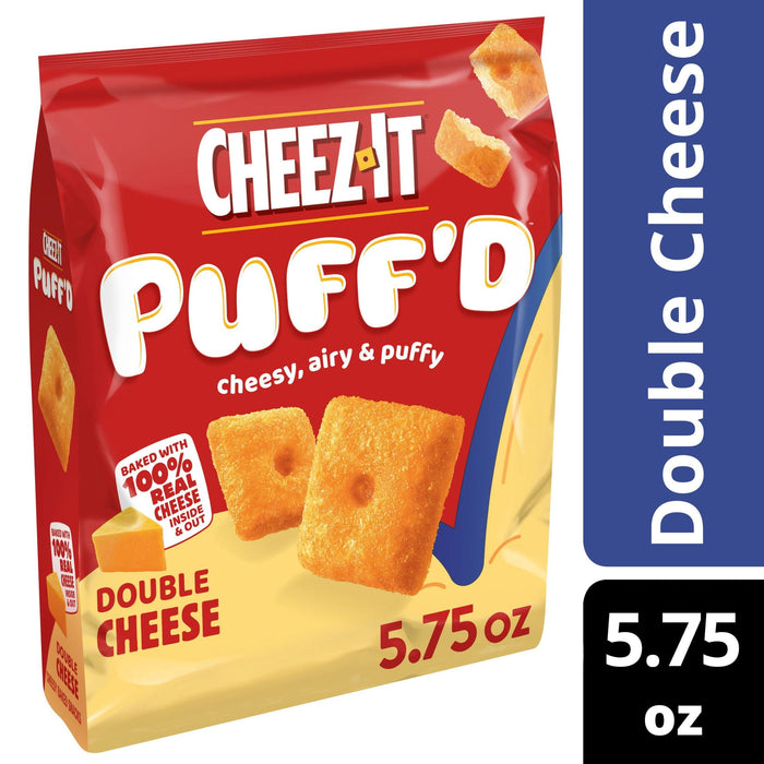 Cheez-It Puff'd Double Cheese Cheesy Baked Snacks, 5.75 oz