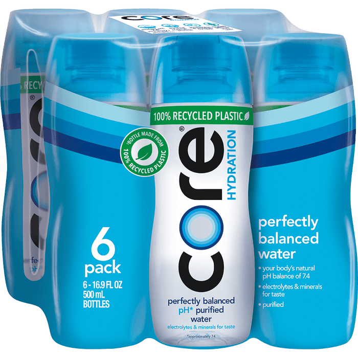 CORE Hydration Nutrient Enhanced Drinking Water, 0.5 L bottles, 6 Count