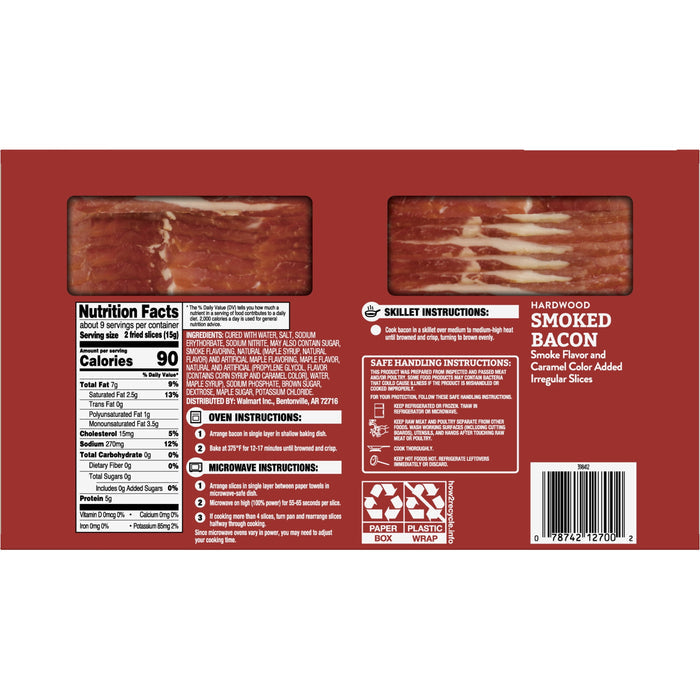 Country Farmhouse Hardwood Smoked Irregular Slices Bacon, 16 oz