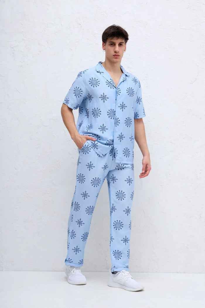 Ensemble Chemise et Pantalon Ciel bonhomme
