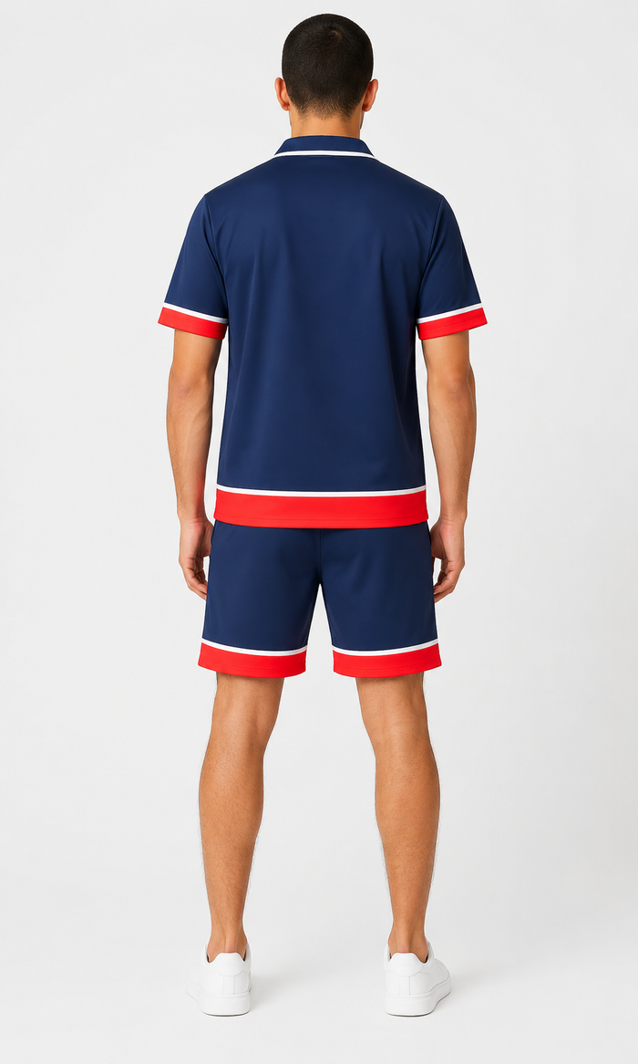 Ensemble chemise Short Paris Marine