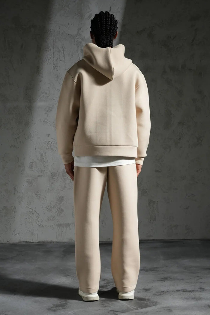 Ensemble jogging Beige zippé – IKAO Paris bonhomme