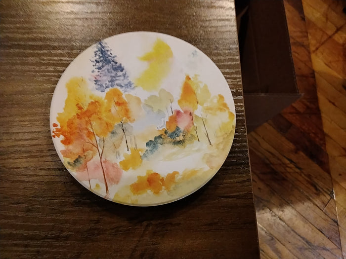 Fall Trees Coasters 2 Count