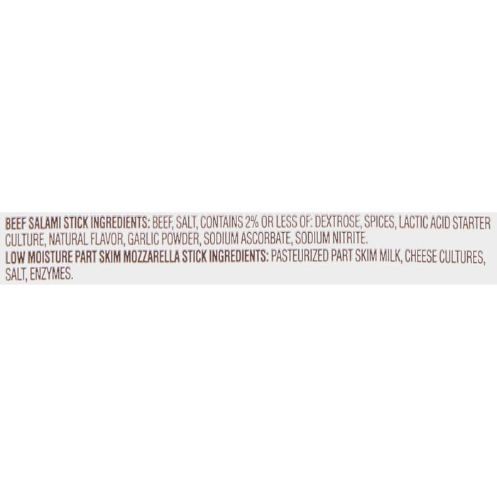 Frigo Cheese Heads Mozzarella Cheese & Salami Sticks, 6.32 oz, 8 Count