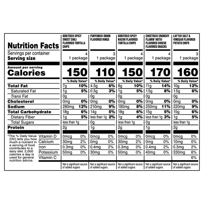 Frito-Lay Bold Mix Variety Pack, 18 Count