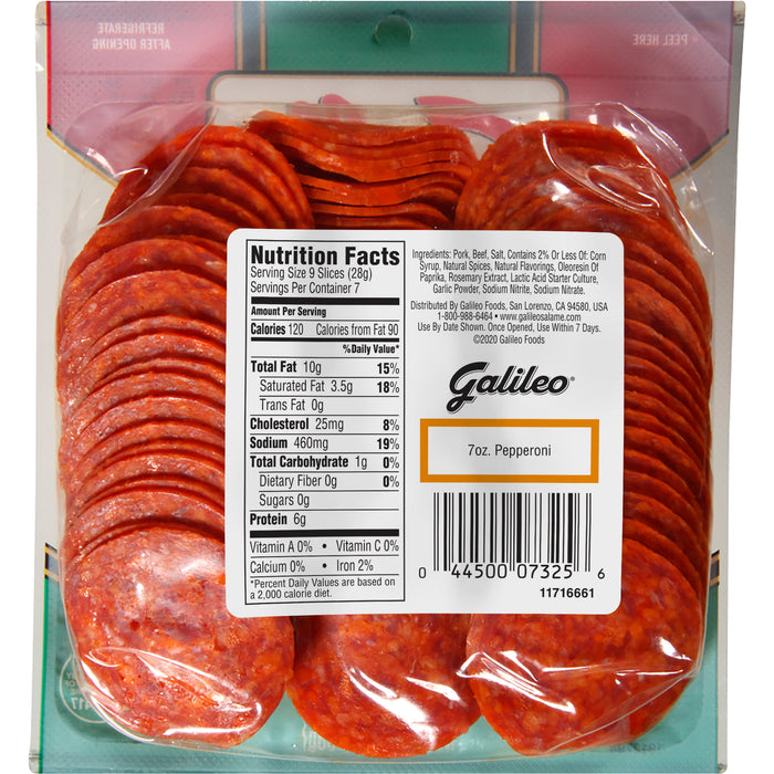 Galileo Pepperoni, 7 oz