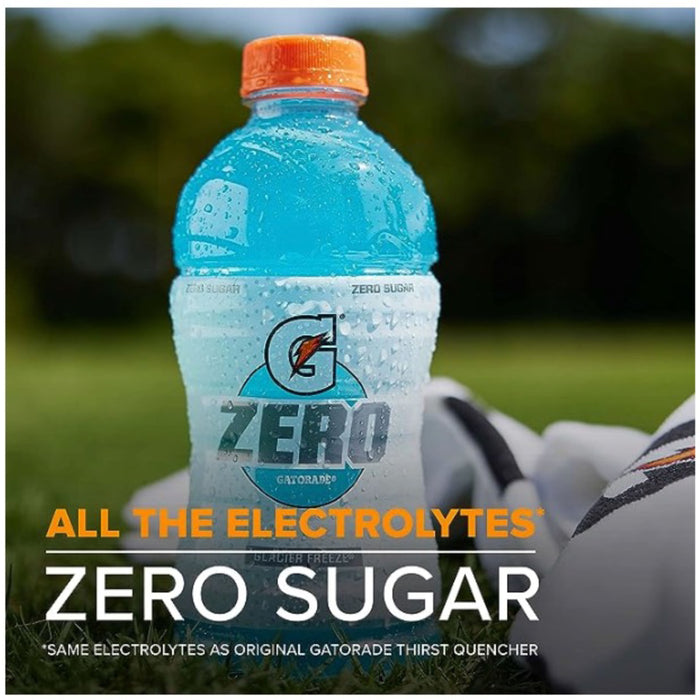 Gatorade G Zero Sugar Fruit Punch Thirst Quencher Sports Drink, 12 oz, 12 Pack Bottles