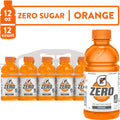 Gatorade G Zero Sugar Orange Thirst Quencher Sports Drink, 12 oz, 12 Pack Bottles