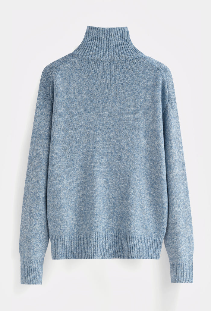 Gilet Col Camionneur Demi-Zip Homme Maille Épaisse