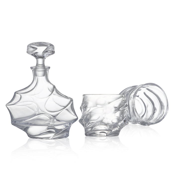 Helix Decanter and Rocks Glass Set