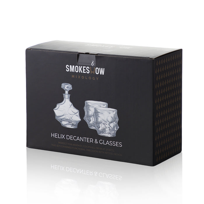 Helix Decanter and Rocks Glass Set