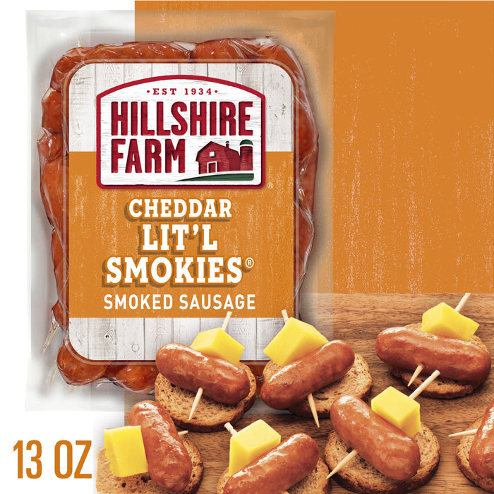 Hillshire Farm Cheddar Lit'l Smokies Smoked Sausage, 13 oz