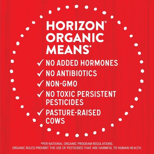 Horizon Organic Whole DHA Omega-3 Milk, Half Gallon