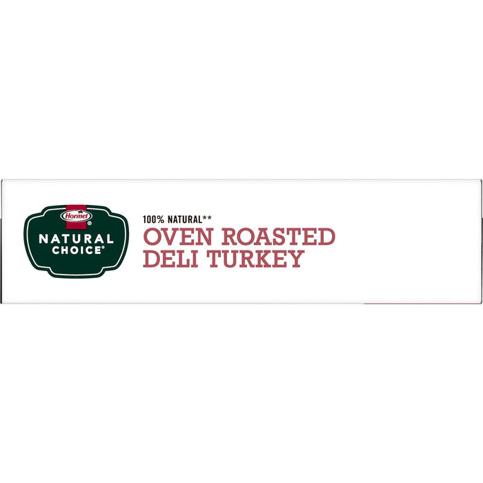 HORMEL NATURAL CHOICE Sliced Oven Roasted Deli Turkey Lunch Meat, 14 oz Resealable Plastic Package