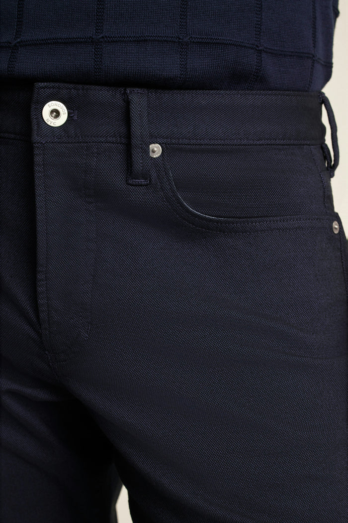Italian Textured 5-Pocket Pants