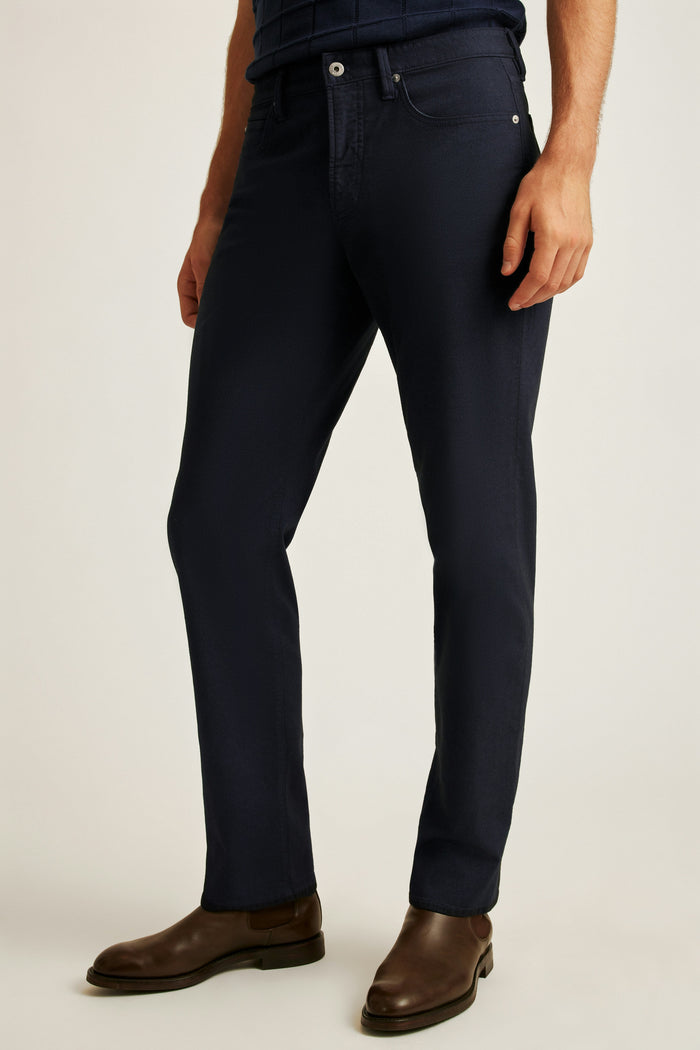 Italian Textured 5-Pocket Pants