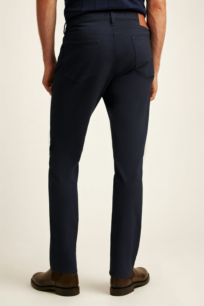 Italian Textured 5-Pocket Pants