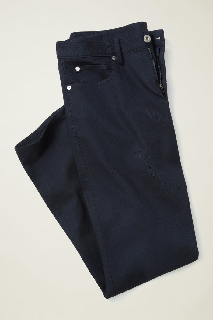 Italian Textured 5-Pocket Pants