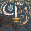 Jessica Roux: Crow and Crescent Moon