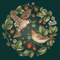 Jessica Roux: Strawberry Sparrows Print