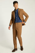 Jetsetter Italian Brushed Cotton Dress Pant