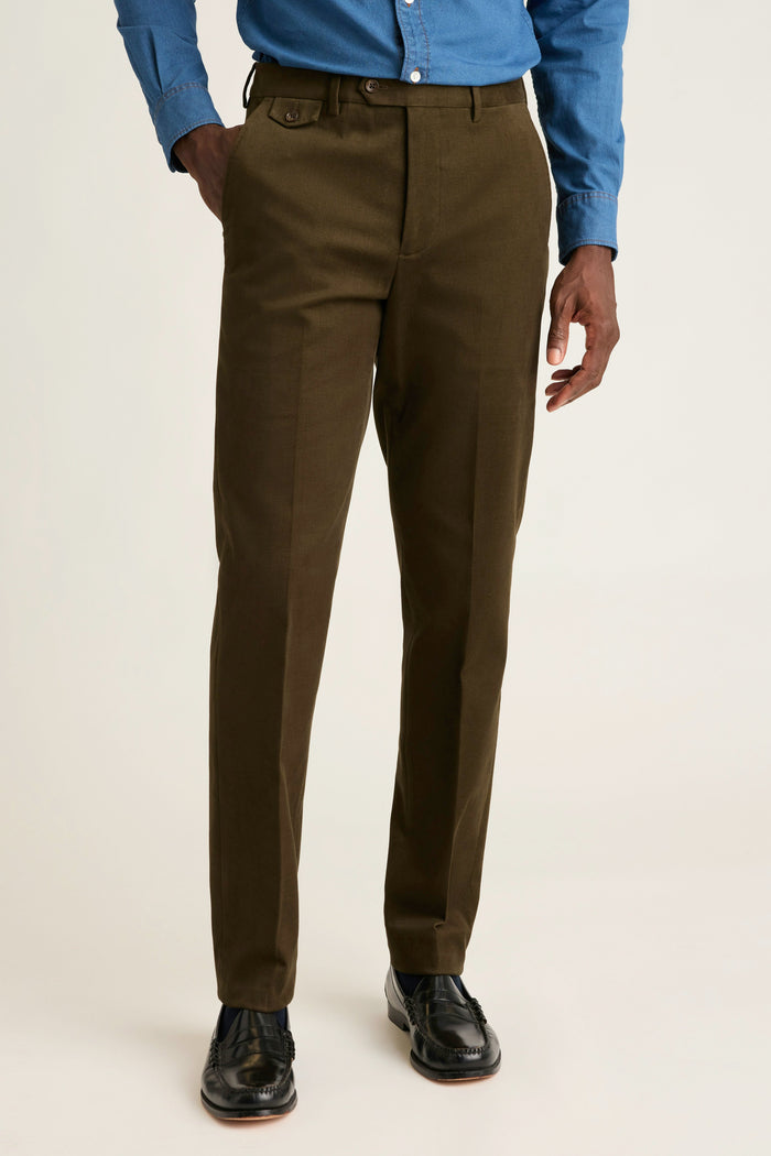 Jetsetter Italian Brushed Cotton Dress Pant