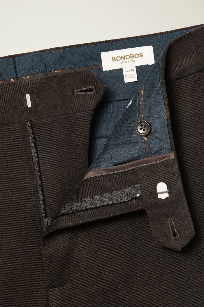 Jetsetter Italian Brushed Cotton Dress Pant
