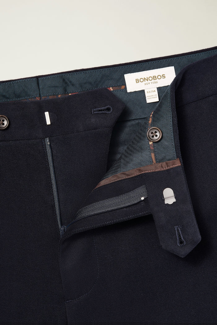 Jetsetter Italian Brushed Cotton Dress Pant