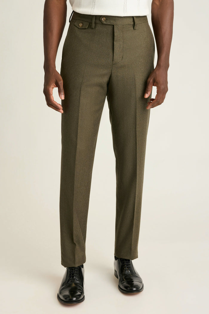 Jetsetter Italian Brushed Wool Dress Pant