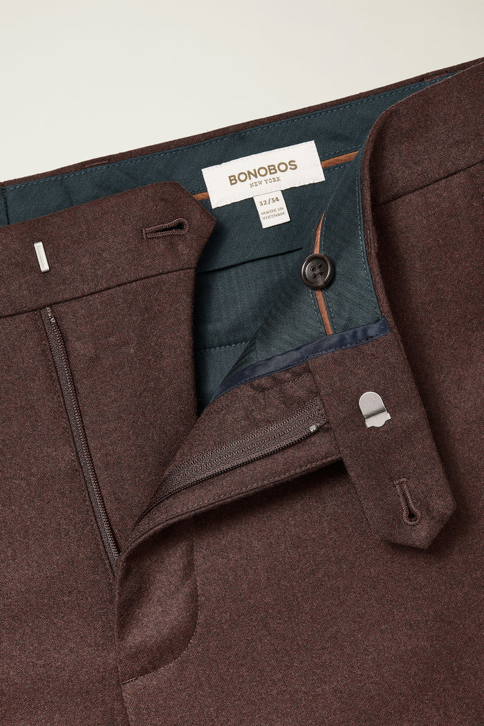 Jetsetter Italian Brushed Wool Dress Pant