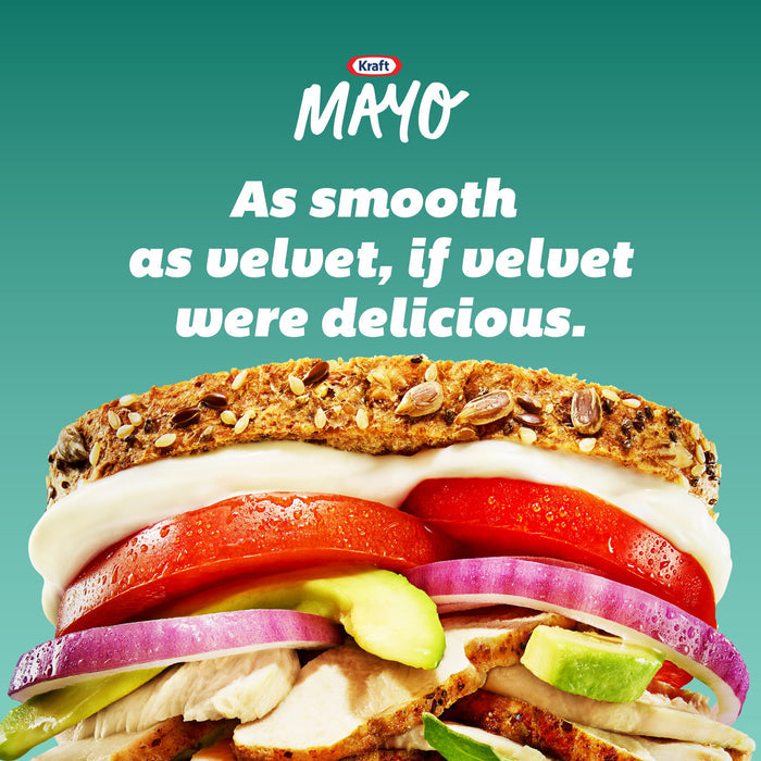 Kraft Real Mayo Creamy & Smooth Mayonnaise Squeeze Bottle, 22 fl oz