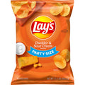 Lay's Cheddar & Sour Cream Flavored Potato Chips, Party Size, 12.5 oz Bag