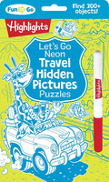 Let's Go Neon Travel Hidden Pictures Puzzles