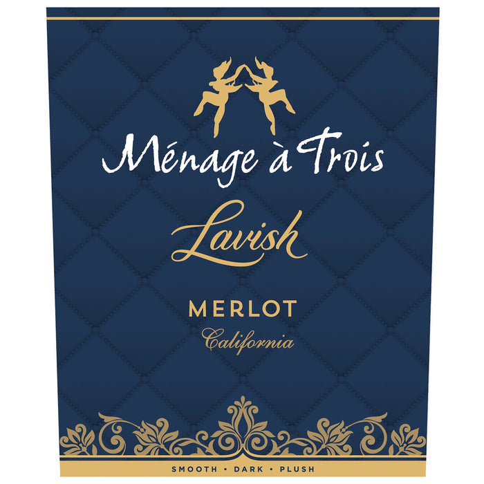 Menage a Trois Lavish Merlot Red Wine, 750 ml Bottle