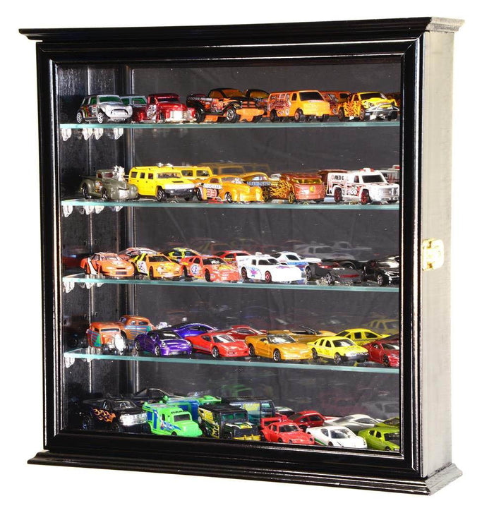 Mirrored Back Hot Wheels / Matchbox / Diecast / Train Display Case Cabinet - sfDisplay.com