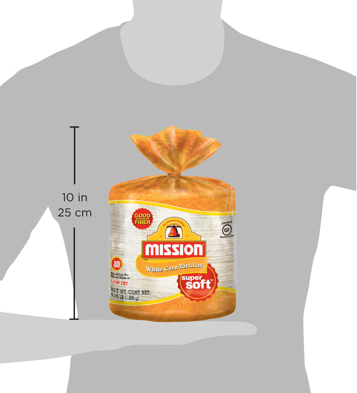 Mission Gluten-Free White Corn Tortillas, 80 Count