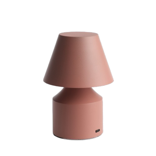 No Cable genopladelig bordlampe i sart rosa 16 cm