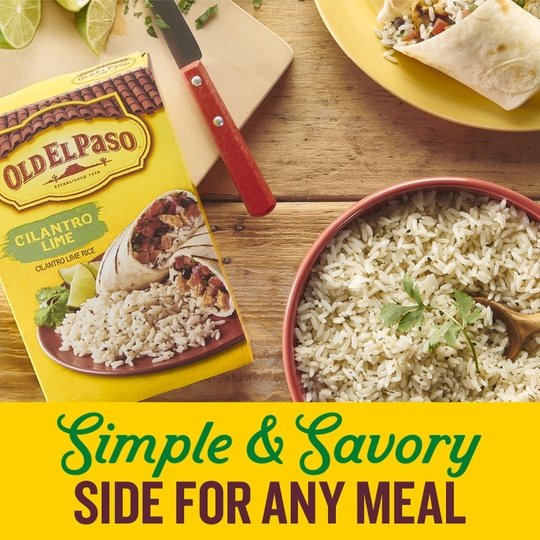 Old El Paso Cilantro Lime Seasoned Rice, Side Dish, 6.2 ozÂ