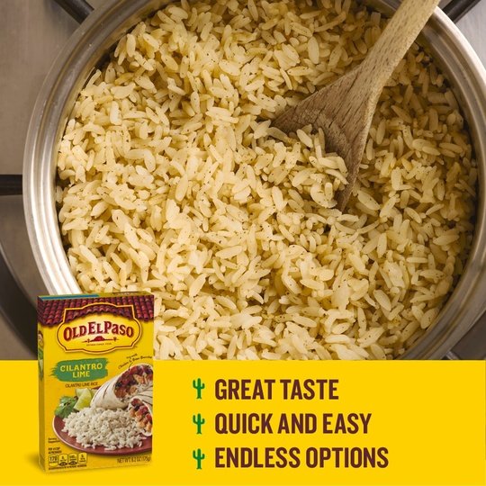 Old El Paso Cilantro Lime Seasoned Rice, Side Dish, 6.2 ozÂ