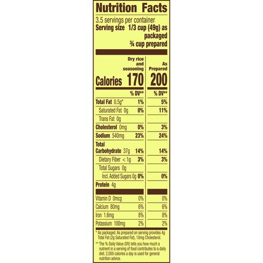 Old El Paso Cilantro Lime Seasoned Rice, Side Dish, 6.2 ozÂ